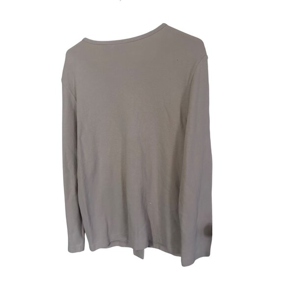 Bobbie Brooks tan button up cotton cardigan sweater size XL - Picture 5 of 6